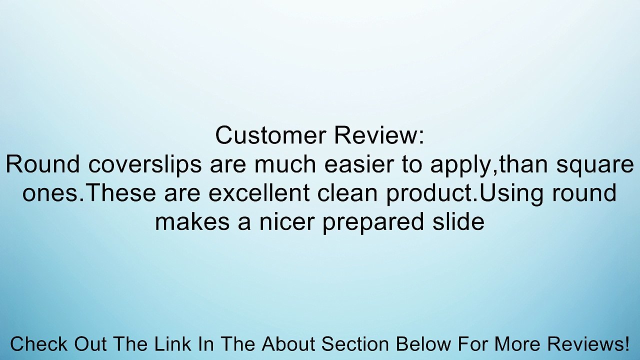 AmScope CS-R18-100 100pc Pre-Cleaned 18mm Diameter Round Microscope Glass Cover Slides Coverslips Review