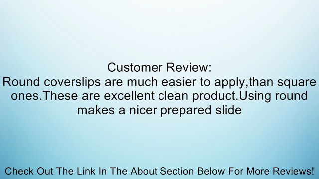 AmScope CS-R18-100 100pc Pre-Cleaned 18mm Diameter Round Microscope Glass Cover Slides Coverslips Review