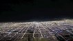 Atterrissage nocturne en TIMELAPSE depuis le cockpit d'un avion de ligne - Aéroport international O'Hare de Chicago