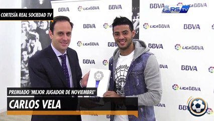 Vela recibió premio a 'Mejor Jugador de noviembre' en España