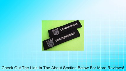 Transformers w/ Decepticon Logo Seatbelt Shoulder Pad Cover - one pair Review