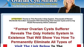 The Ovarian Cyst Miracle + DISCOUNT + BONUS