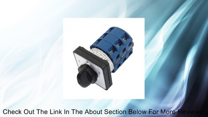 660V 25A 12 Screw Terminals 3 Positions Rotary Cam Changeover Switch Review