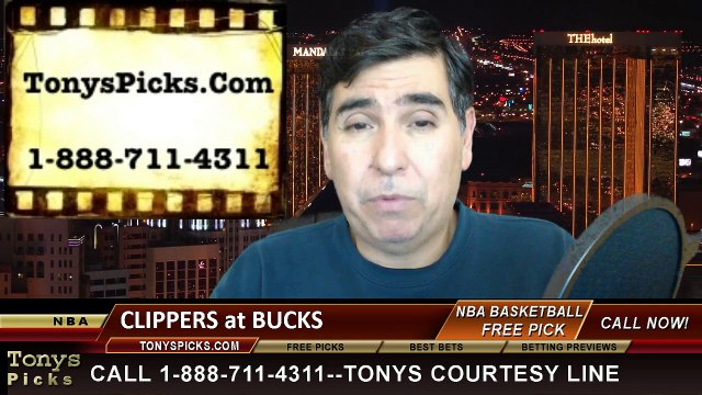 Milwaukee Bucks vs. LA Clippers Free Pick Prediction NBA Pro Basketball Odds Preview 12-13-2014
