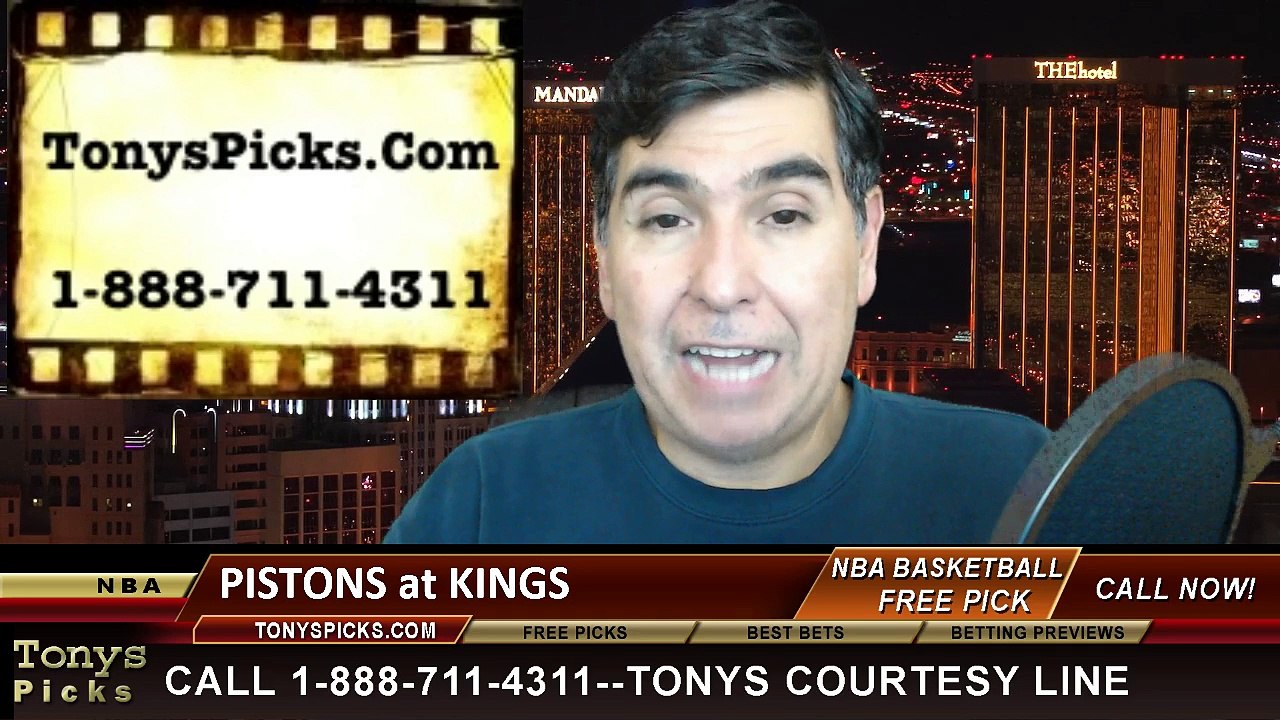 Sacramento Kings vs. Detroit Pistons Free Pick Prediction NBA Pro Basketball Odds Preview 12-13-2014