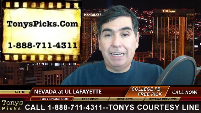 Louisiana Lafayette Rajin Cajuns vs. Nevada Wolf Pack Free Pick Prediction New Orleans Bowl NCAA College Football Odds Preview 12-20-2014