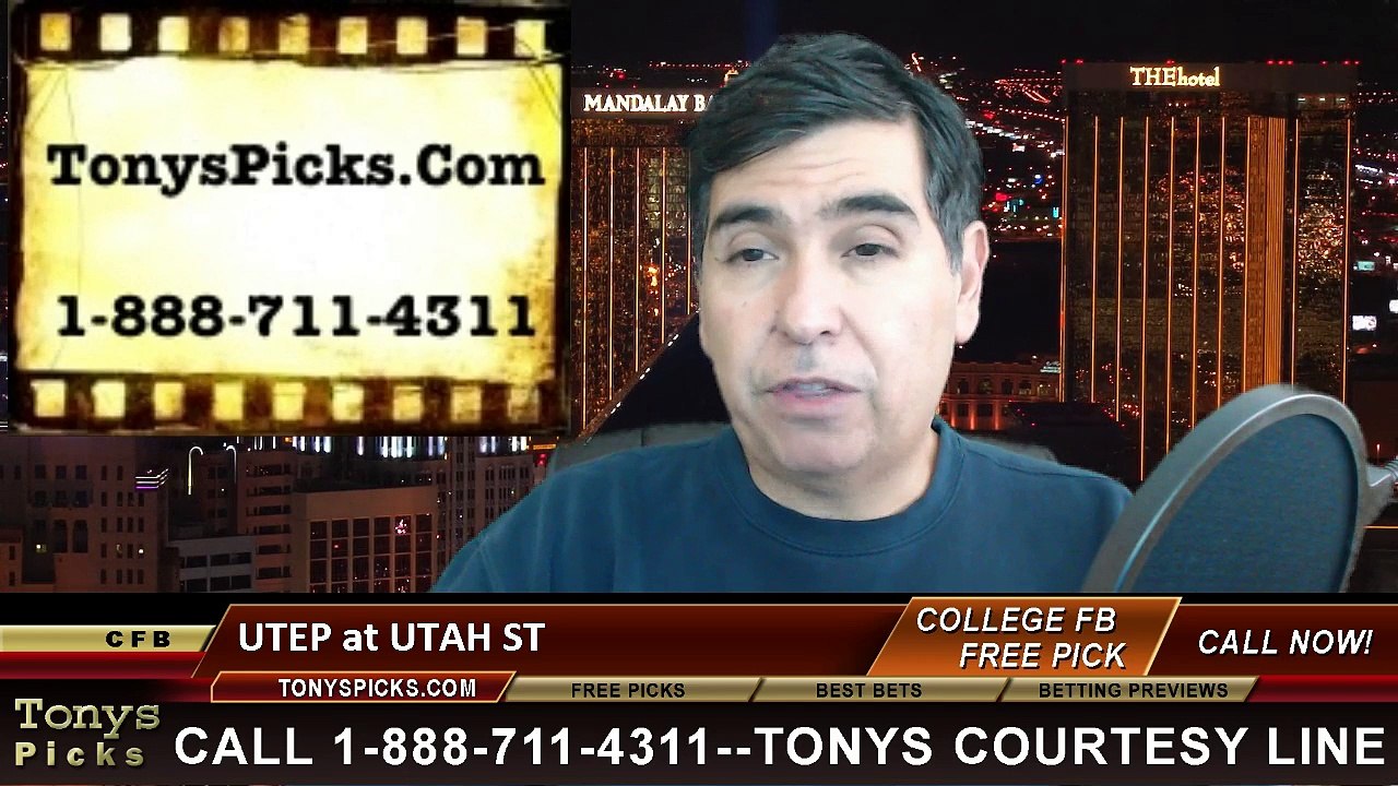Utah St Aggies vs. UTEP Miners Free Pick Prediction New Mexico Bowl NCAA College Football Odds Preview 12-20-2014