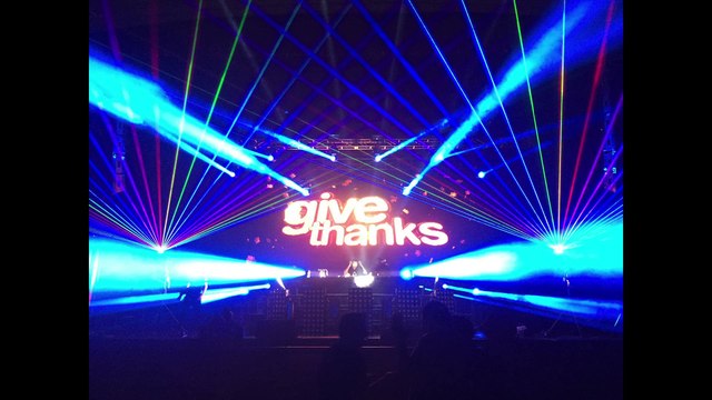 Give Thanks by midnite events, lasers by nu-salt laser light shows EDM party