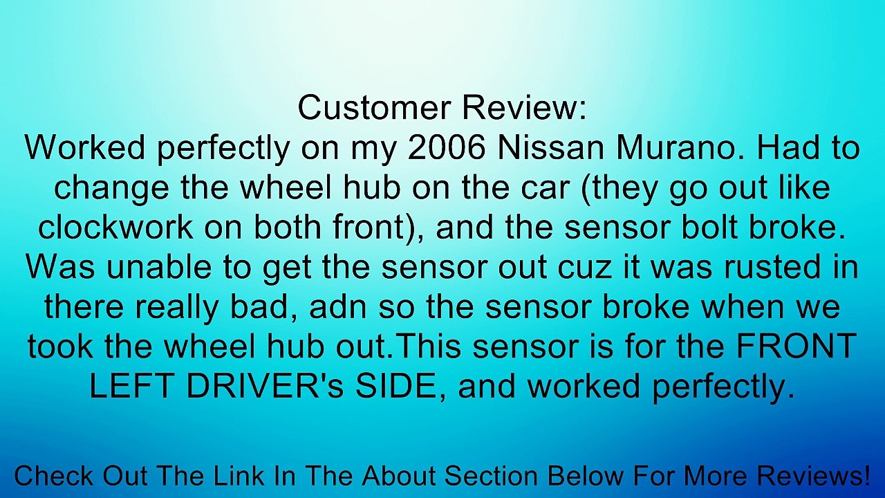 Dorman DOR970-141 ABS Sensor Review