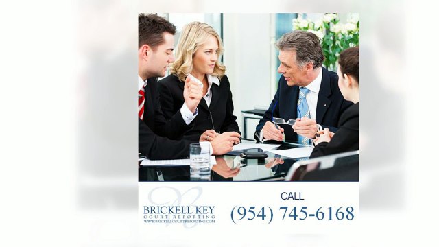 Court Reporting in Fort Lauderdale FL | Call (954) 745-6168