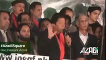 Watch Chairman Imran Khan Speech from Azadi Dharna Islamabad - 13 Dec 2014