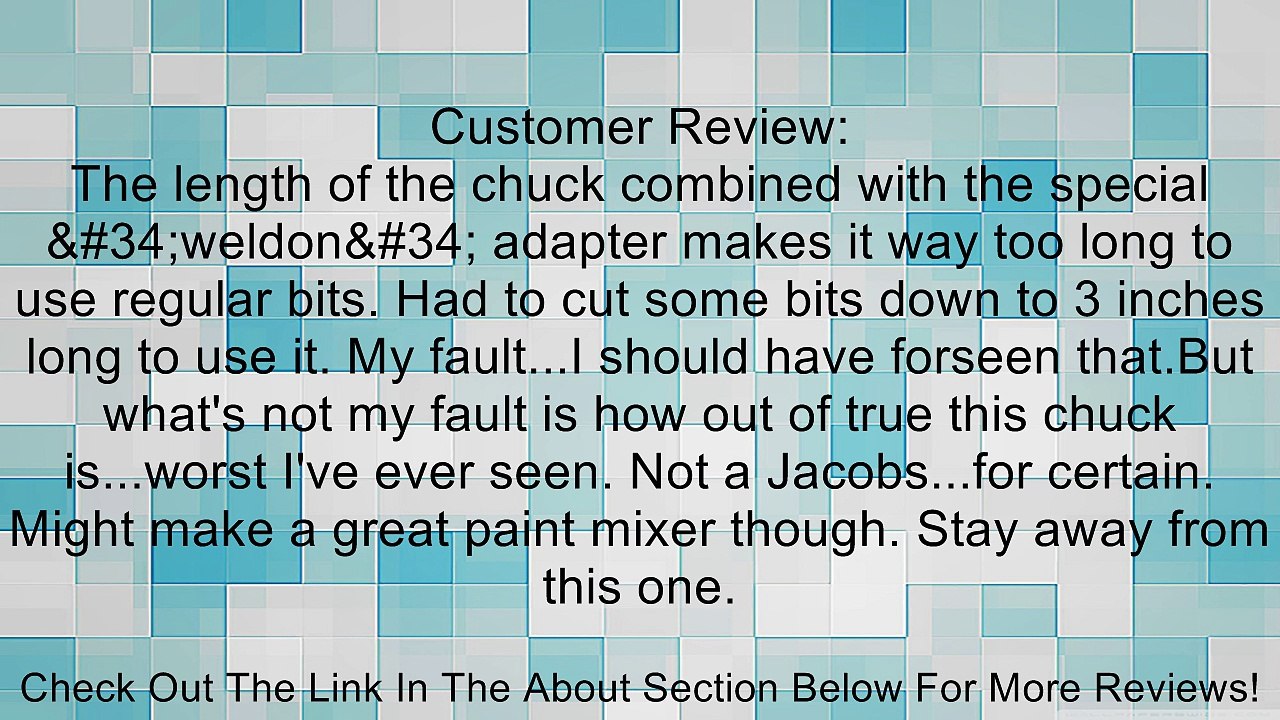 Magnetic Drill B16 Chuck & Arbor Adapter 1/8"-5/8" (3-16MM) 3/4" Weldon Shank Review