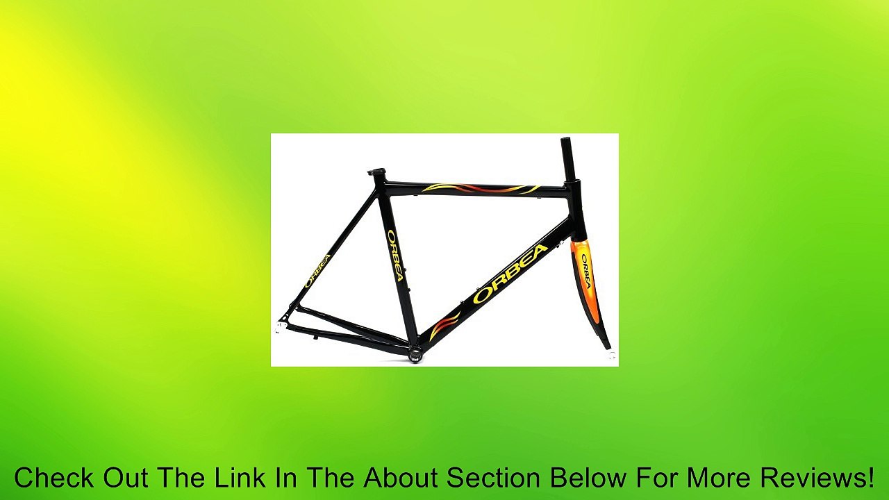 2010 ORBEA AQUA 57cm Road Bike Frameset Aluminum W/ Carbon Fork Black Yellow Review