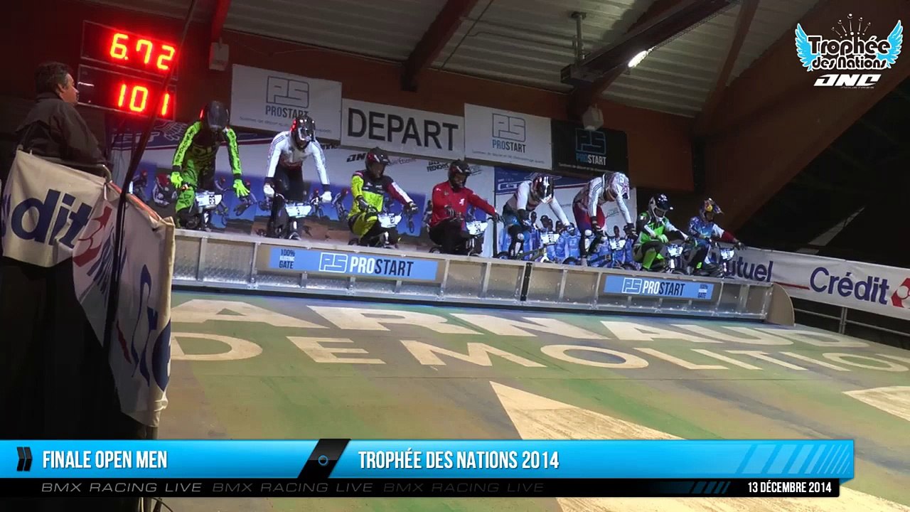 Replay Finale Men Trophée des Nations 19ème BMX Indoor de St-Etienne 2014 (REPLAY)