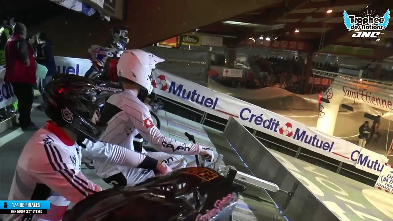 Replay 1/4 de finales Trophée des Nations 19ème BMX Indoor de St-Etienne 2014 (REPLAY)
