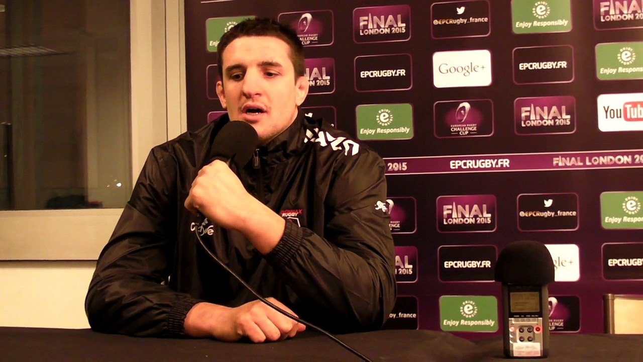 Rugby Challenge Cup - Thibault Lassalle après Oyonnax - Brive