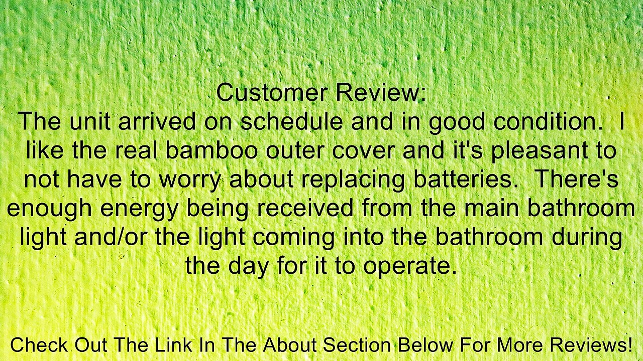 Escali ECO180 Solar Bamboo Digital Bath Scale 400 Lb/180 Kg, Bamboo Review