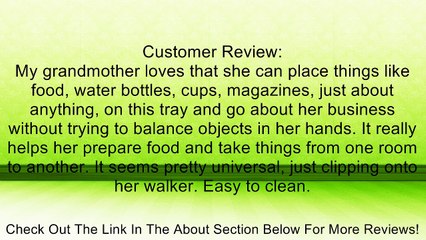 Medline Guardian Walker Flip Tray Review