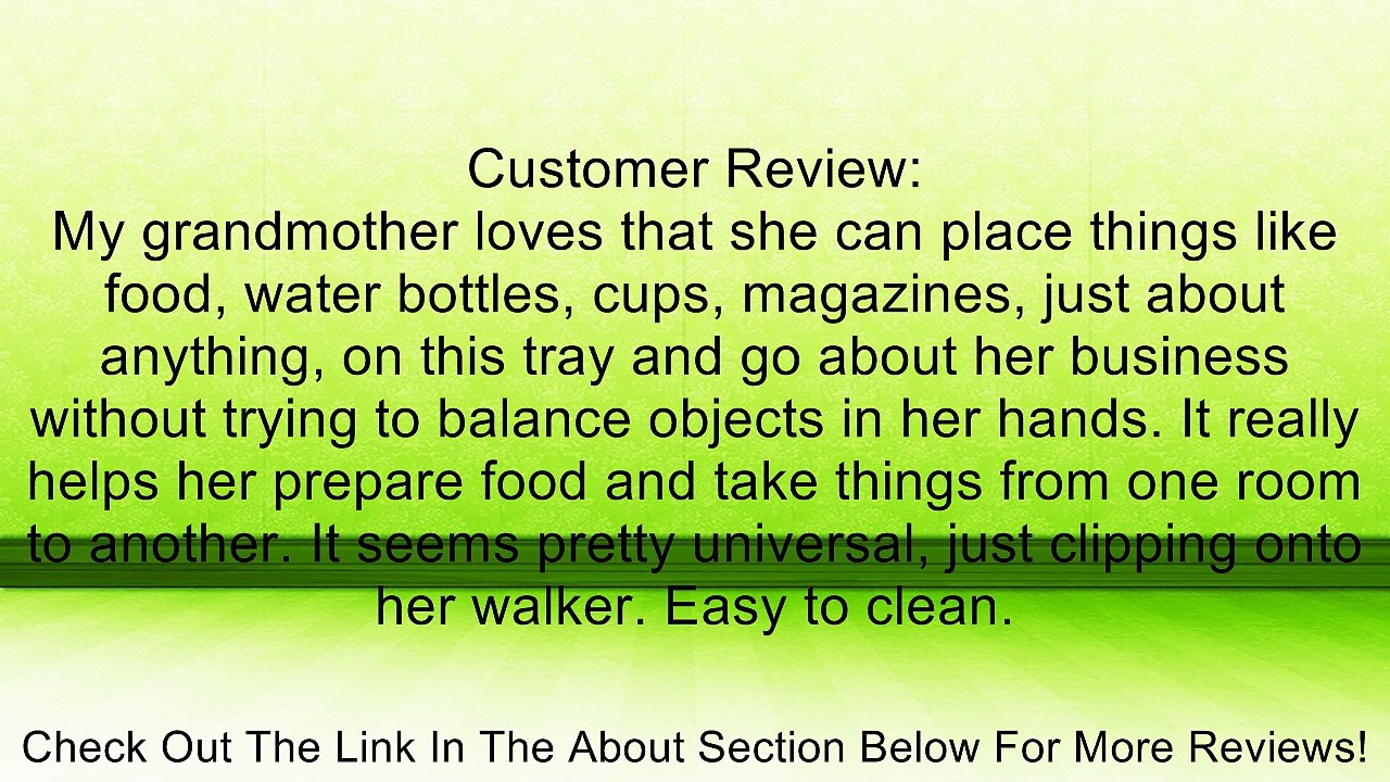 Medline Guardian Walker Flip Tray Review