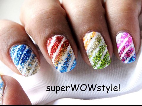 Dreamy Glitters ❤ Glitter Nail Polish Designs With Glitter Nail Art ❤ Cute Glitter Nail Designs