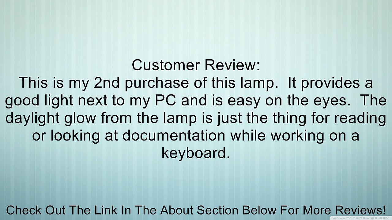 Home Design, 14 Inch Tall, Fluorescent Desk Lamp (Black) Review