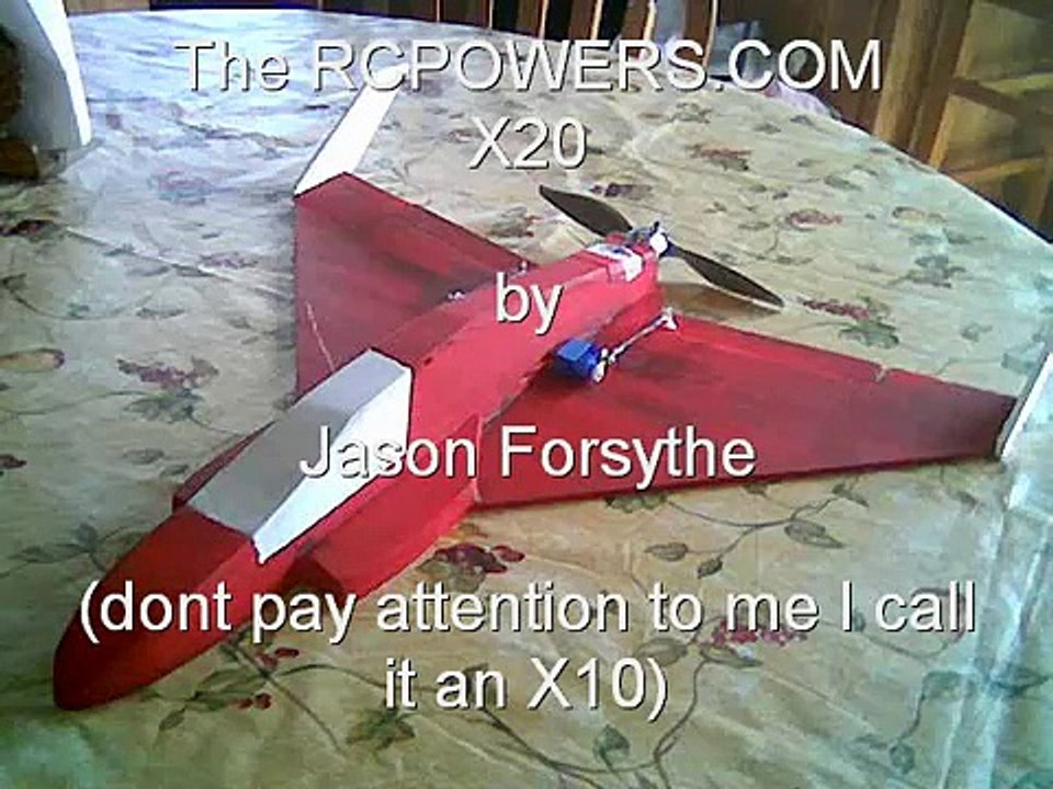 The X-20 RCPOWERS PDF PLAN plane
