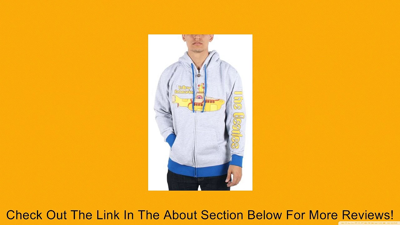 Beatles, The - Mens Yellow Sub Zip Hoodie in Grey Review