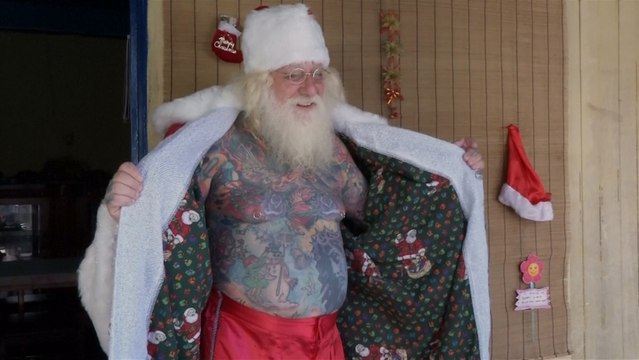 This Brazilian Santa Is Covered In Tattoos