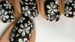 Blossoms Flowers nail art - Easy nail art & Easy Nail designs