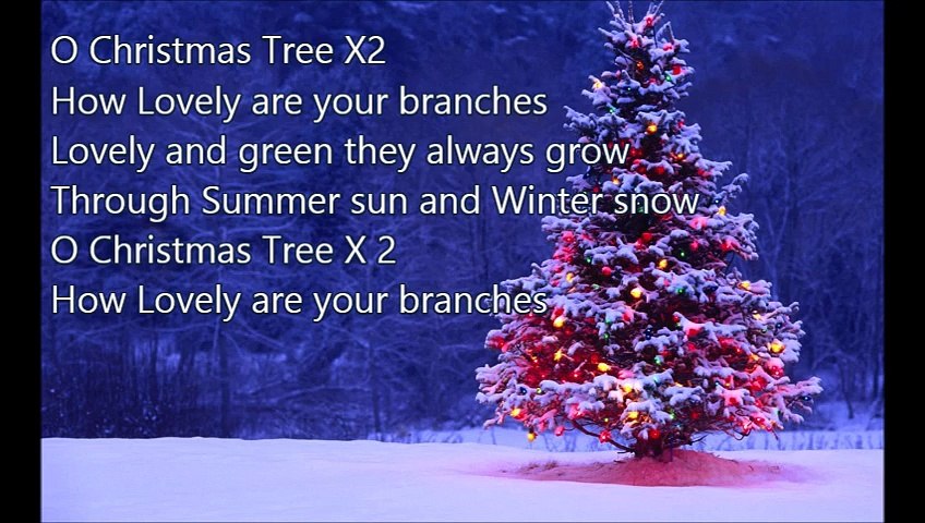 Xmas Carol O Christmas Tree Video Dailymotion