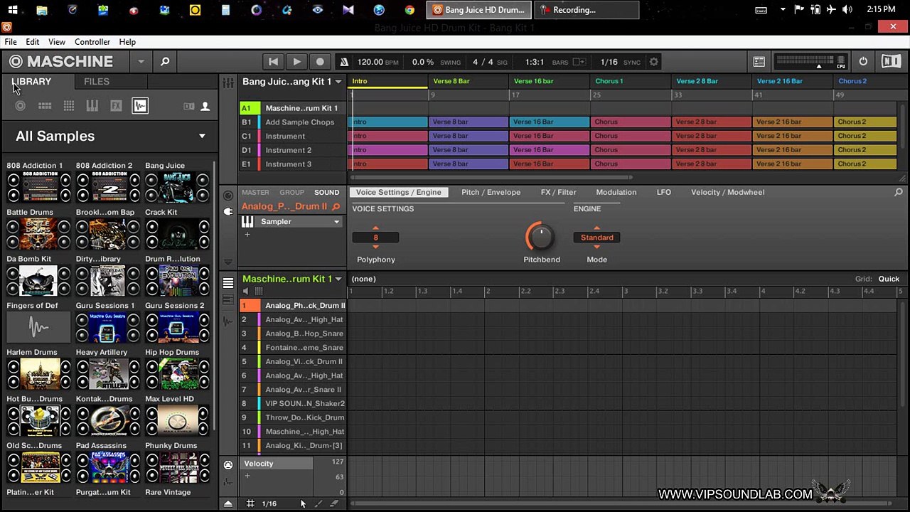 Maschine 2.2 Basics and Getting Started Saving Projects Groups Instruments Sounds and FX