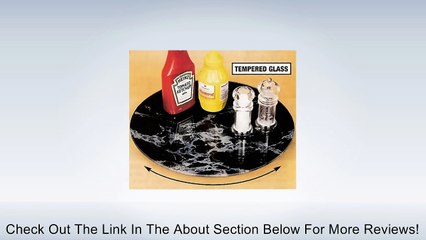 14" TEMPERED GLASS MARBLE LOOK LAZY SUSAN Review