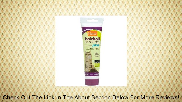 Hartz Hairball Remedy Plus for Cats and Kittens, Salmon Flavor, 2.5 Oz (Pack of 3) Review