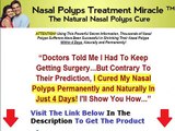 Nasal Polyps Treatment Miracle Free Download + DISCOUNT + BONUS