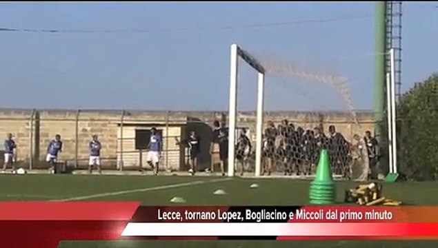 Lecce, tornano Lopez, Bogliacino e Miccoli dal primo minuto