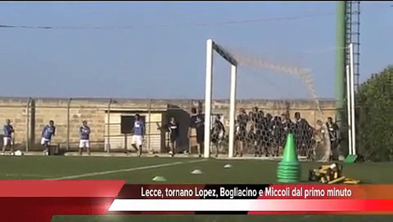 Lecce, tornano Lopez, Bogliacino e Miccoli dal primo minuto
