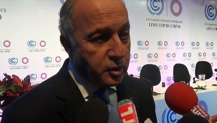 Laurent Fabius tire le bilan de la Conférence sur le climat