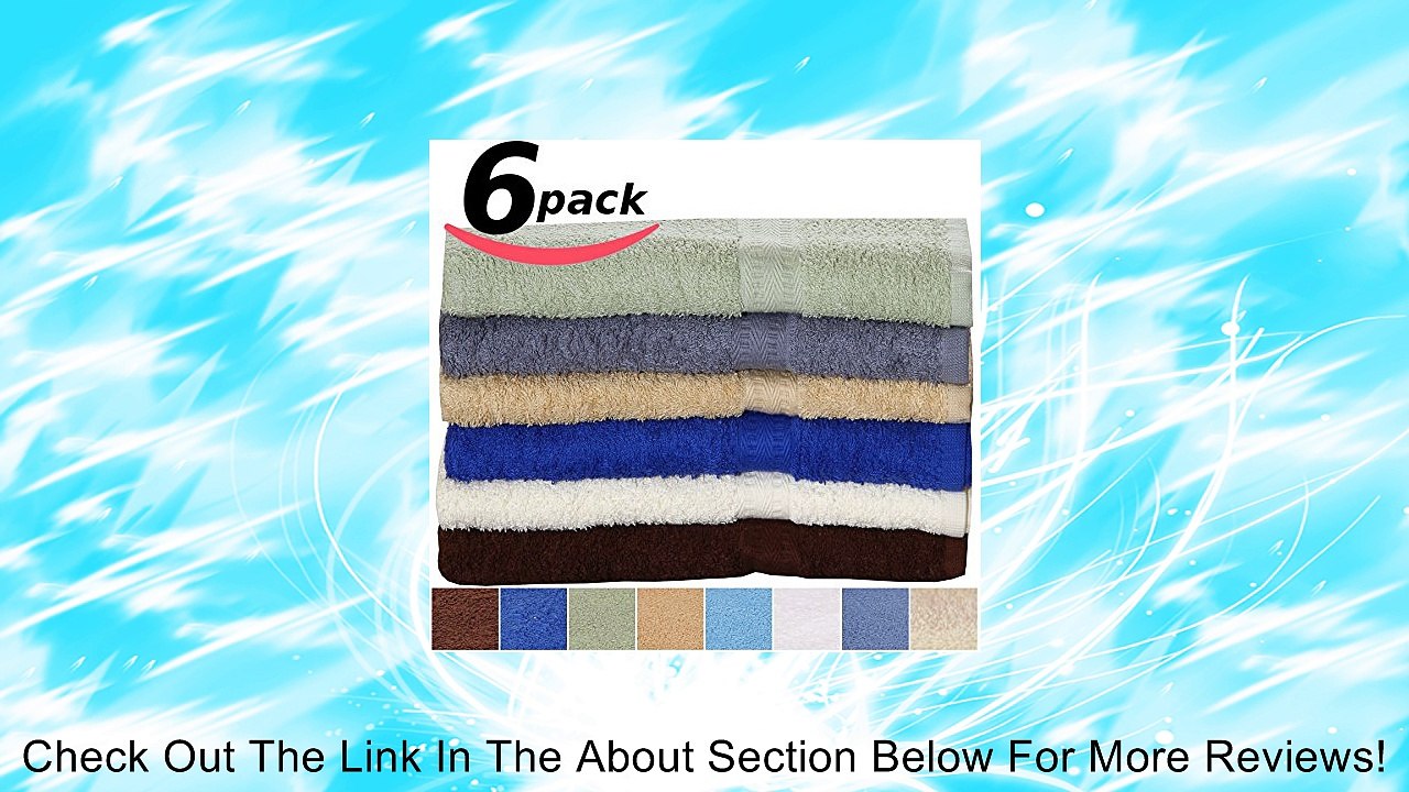 Utopia Cotton Bath Towel 27-Inch x 54-Inch 400GSM 6-Pack Review