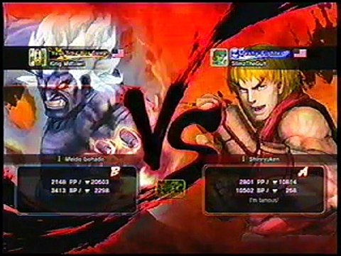Super SF 4 AE (Oni) King Miltown vs Slimz the Guy (A Rank Ken)