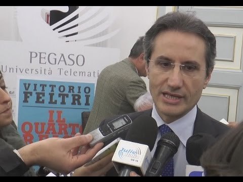 Napoli - “Il Quarto Reich”, Caldoro alla presentazione del libro (13.12.14)