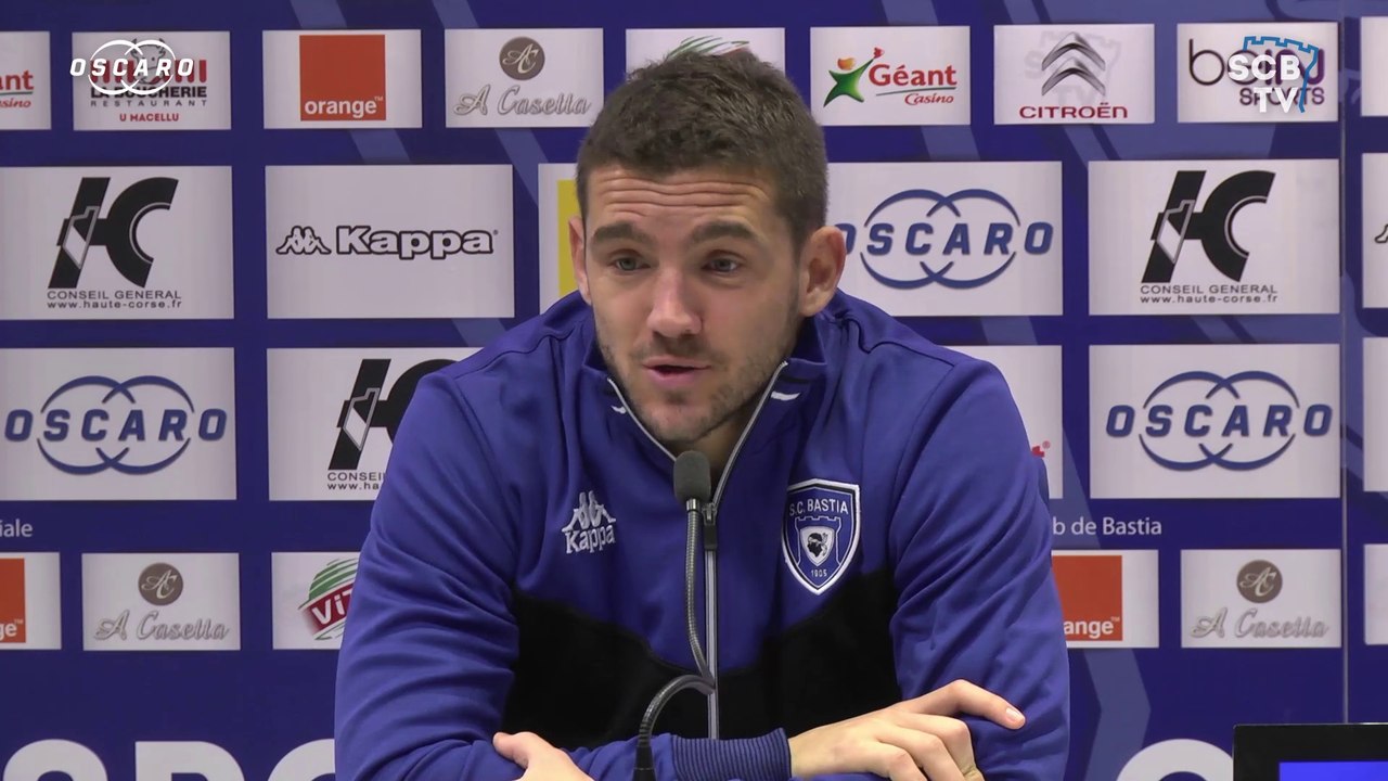 Bastia-Caen : Conf. d'avant-match de J-L .Leca