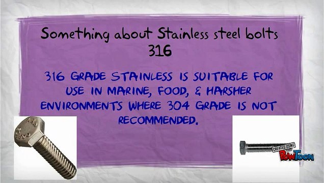 Stainless steel bolts 316
