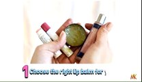 How to Apply Lip Balm | Lips makeup Tutorial