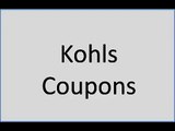 Kohls coupons