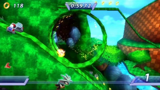 Sonic Rivals - Silver : Zone Forest Falls Acte 2