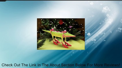 20" Patience Brewster Krinkles Gloria Alligator Christmas Taper Candle Holder Review