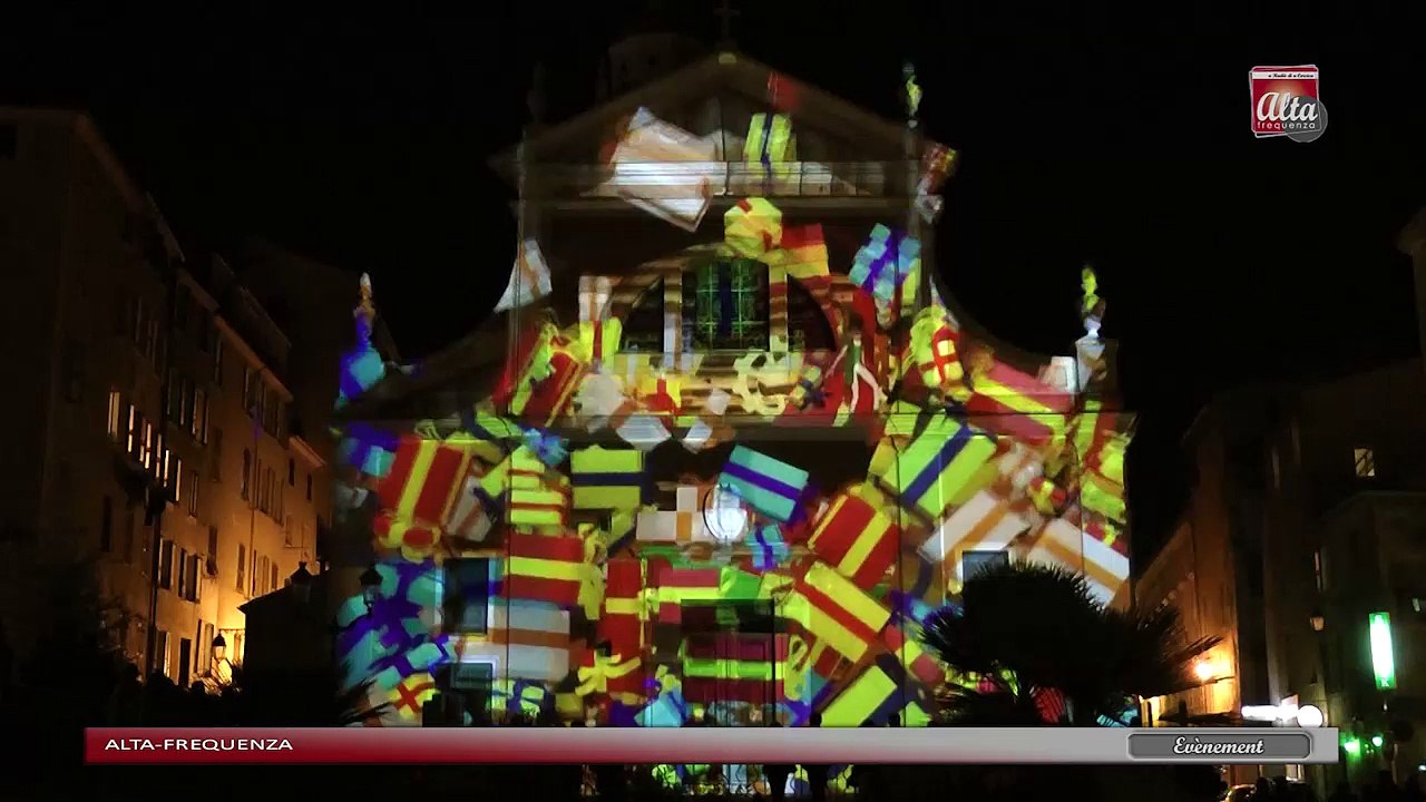 Mapping sur la Cathédrale d'Ajaccio