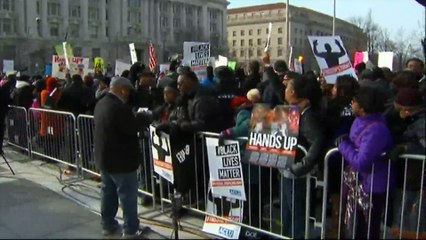 Grande marche contre les violences policières aux États-Unis