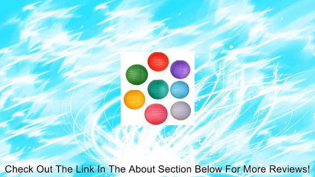 6 Battery-operated, Assorted Color Chinese/japanese Paper Lanterns 12 Diameter Review