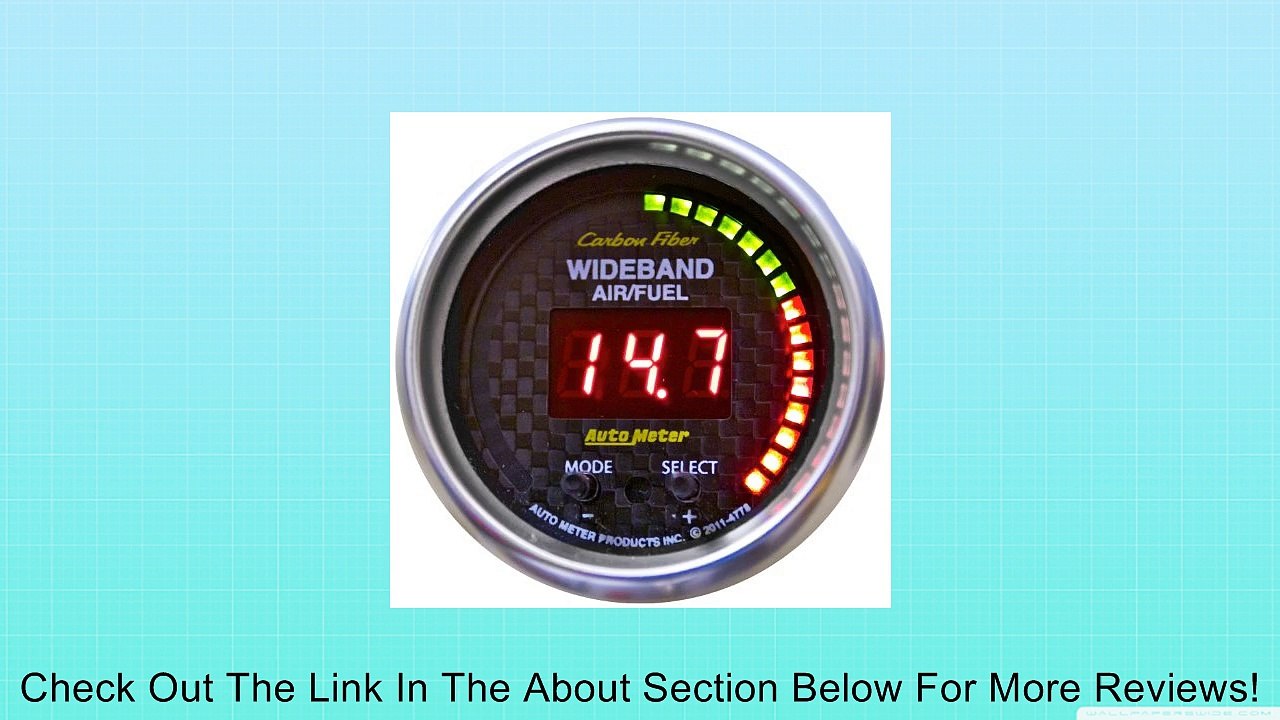 Auto Meter 4778 Carbon Fiber PRO Wideband Air Fuel Ratio Gauge Review